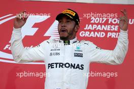 1st place Lewis Hamilton (GBR) Mercedes AMG F1. 08.10.2017. Formula 1 World Championship, Rd 16, Japanese Grand Prix, Suzuka, Japan, Race Day.