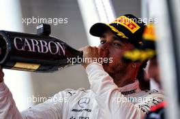 Race winner Lewis Hamilton (GBR) Mercedes AMG F1 celebrates on the podium. 08.10.2017. Formula 1 World Championship, Rd 16, Japanese Grand Prix, Suzuka, Japan, Race Day.