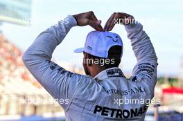 Race winner Lewis Hamilton (GBR) Mercedes AMG F1 celebrates on the podium. 08.10.2017. Formula 1 World Championship, Rd 16, Japanese Grand Prix, Suzuka, Japan, Race Day.