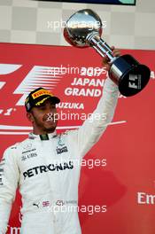 1st place Lewis Hamilton (GBR) Mercedes AMG F1. 08.10.2017. Formula 1 World Championship, Rd 16, Japanese Grand Prix, Suzuka, Japan, Race Day.