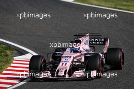 Sergio Perez (MEX) Sahara Force India F1 VJM10. 08.10.2017. Formula 1 World Championship, Rd 16, Japanese Grand Prix, Suzuka, Japan, Race Day.