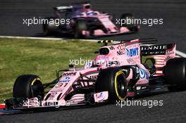 Esteban Ocon (FRA) Sahara Force India F1 VJM10. 08.10.2017. Formula 1 World Championship, Rd 16, Japanese Grand Prix, Suzuka, Japan, Race Day.