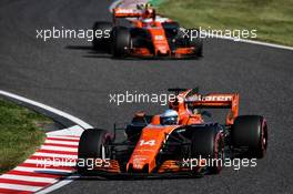 Fernando Alonso (ESP) McLaren MCL32. 08.10.2017. Formula 1 World Championship, Rd 16, Japanese Grand Prix, Suzuka, Japan, Race Day.