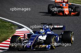 Marcus Ericsson (SWE) Sauber C36. 08.10.2017. Formula 1 World Championship, Rd 16, Japanese Grand Prix, Suzuka, Japan, Race Day.