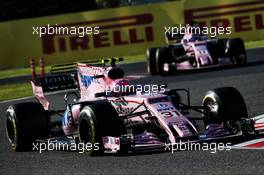 Esteban Ocon (FRA) Sahara Force India F1 VJM10. 08.10.2017. Formula 1 World Championship, Rd 16, Japanese Grand Prix, Suzuka, Japan, Race Day.