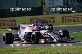 Esteban Ocon (FRA) Sahara Force India F1 VJM10. 08.10.2017. Formula 1 World Championship, Rd 16, Japanese Grand Prix, Suzuka, Japan, Race Day.