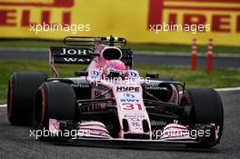 Esteban Ocon (FRA) Sahara Force India F1 VJM10. 07.10.2017. Formula 1 World Championship, Rd 16, Japanese Grand Prix, Suzuka, Japan, Qualifying Day.