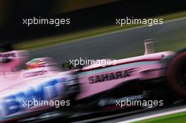 Sergio Perez (MEX) Sahara Force India F1 VJM10. 07.10.2017. Formula 1 World Championship, Rd 16, Japanese Grand Prix, Suzuka, Japan, Qualifying Day.