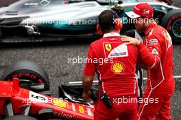 Sebastian Vettel (GER) Ferrari in qualifying parc ferme. 07.10.2017. Formula 1 World Championship, Rd 16, Japanese Grand Prix, Suzuka, Japan, Qualifying Day.