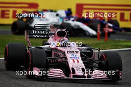 Sergio Perez (MEX) Sahara Force India F1 VJM10. 07.10.2017. Formula 1 World Championship, Rd 16, Japanese Grand Prix, Suzuka, Japan, Qualifying Day.