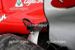 The Ferrari SF70H of Kimi Raikkonen (FIN) Ferrari after he crashed in the third practice session.