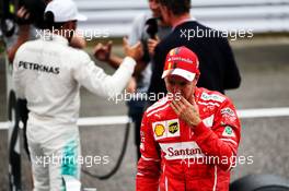 Sebastian Vettel (GER) Ferrari in qualifying parc ferme. 07.10.2017. Formula 1 World Championship, Rd 16, Japanese Grand Prix, Suzuka, Japan, Qualifying Day.