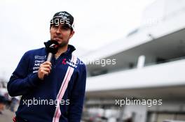 Sergio Perez (MEX) Sahara Force India F1. 05.10.2017. Formula 1 World Championship, Rd 16, Japanese Grand Prix, Suzuka, Japan, Preparation Day.