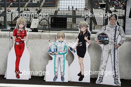 F1 inspired anime. 05.10.2017. Formula 1 World Championship, Rd 16, Japanese Grand Prix, Suzuka, Japan, Preparation Day.