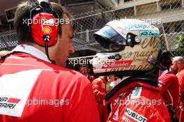 Sebastian Vettel (GER) Ferrari on the grid. 28.05.2017. Formula 1 World Championship, Rd 6, Monaco Grand Prix, Monte Carlo, Monaco, Race Day.