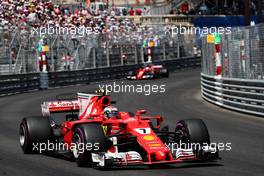 Kimi Raikkonen (FIN) Ferrari SF70H. 28.05.2017. Formula 1 World Championship, Rd 6, Monaco Grand Prix, Monte Carlo, Monaco, Race Day.