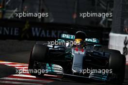 Lewis Hamilton (GBR) Mercedes AMG F1 W08. 28.05.2017. Formula 1 World Championship, Rd 6, Monaco Grand Prix, Monte Carlo, Monaco, Race Day.