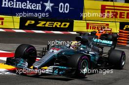 Lewis Hamilton (GBR) Mercedes AMG F1 W08. 28.05.2017. Formula 1 World Championship, Rd 6, Monaco Grand Prix, Monte Carlo, Monaco, Race Day.