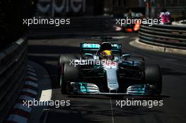 Lewis Hamilton (GBR) Mercedes AMG F1 W08. 28.05.2017. Formula 1 World Championship, Rd 6, Monaco Grand Prix, Monte Carlo, Monaco, Race Day.