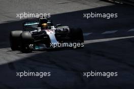 Lewis Hamilton (GBR) Mercedes AMG F1 W08. 28.05.2017. Formula 1 World Championship, Rd 6, Monaco Grand Prix, Monte Carlo, Monaco, Race Day.