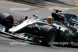 Lewis Hamilton (GBR) Mercedes AMG F1 W08. 28.05.2017. Formula 1 World Championship, Rd 6, Monaco Grand Prix, Monte Carlo, Monaco, Race Day.