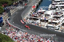 Sebastian Vettel (GER) Ferrari SF70H. 28.05.2017. Formula 1 World Championship, Rd 6, Monaco Grand Prix, Monte Carlo, Monaco, Race Day.