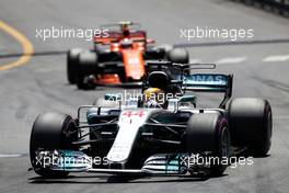 Lewis Hamilton (GBR) Mercedes AMG F1 W08. 28.05.2017. Formula 1 World Championship, Rd 6, Monaco Grand Prix, Monte Carlo, Monaco, Race Day.