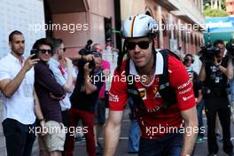 Sebastian Vettel (GER) Ferrari. 27.05.2017. Formula 1 World Championship, Rd 6, Monaco Grand Prix, Monte Carlo, Monaco, Qualifying Day.