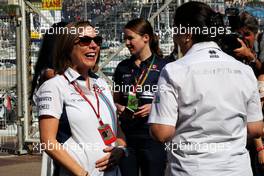 (L to R): Claire Williams (GBR) Williams Deputy Team Principal with Monisha Kaltenborn (AUT) Sauber Team Principal. 27.05.2017. Formula 1 World Championship, Rd 6, Monaco Grand Prix, Monte Carlo, Monaco, Qualifying Day.