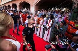 Valtteri Bottas (FIN) Mercedes AMG F1 on the drivers parade. 28.05.2017. Formula 1 World Championship, Rd 6, Monaco Grand Prix, Monte Carlo, Monaco, Race Day.