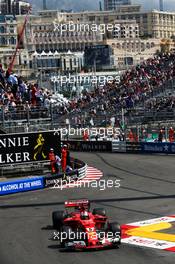 Sebastian Vettel (GER) Ferrari SF70H. 25.05.2017. Formula 1 World Championship, Rd 6, Monaco Grand Prix, Monte Carlo, Monaco, Practice Day.