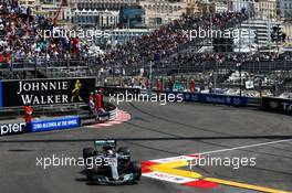 Lewis Hamilton (GBR) Mercedes AMG F1 W08. 25.05.2017. Formula 1 World Championship, Rd 6, Monaco Grand Prix, Monte Carlo, Monaco, Practice Day.