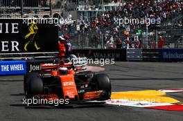 Jenson Button (GBR) McLaren MCL32. 25.05.2017. Formula 1 World Championship, Rd 6, Monaco Grand Prix, Monte Carlo, Monaco, Practice Day.