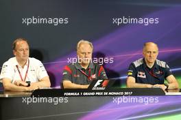 Press conference. 25.05.2017. Formula 1 World Championship, Rd 6, Monaco Grand Prix, Monte Carlo, Monaco, Practice Day.