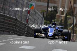 Pascal Wehrlein (GER) Sauber F1 Team  25.05.2017. Formula 1 World Championship, Rd 6, Monaco Grand Prix, Monte Carlo, Monaco, Practice Day.