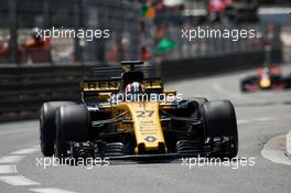 Nico Hulkenberg (GER) Renault Sport F1 Team RS17. 25.05.2017. Formula 1 World Championship, Rd 6, Monaco Grand Prix, Monte Carlo, Monaco, Practice Day.