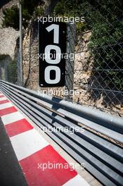 Circuit detail - brake marker. 24.05.2017. Formula 1 World Championship, Rd 6, Monaco Grand Prix, Monte Carlo, Monaco, Preparation Day.