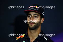 Daniel Ricciardo (AUS) Red Bull Racing in the FIA Press Conference. 24.05.2017. Formula 1 World Championship, Rd 6, Monaco Grand Prix, Monte Carlo, Monaco, Preparation Day.