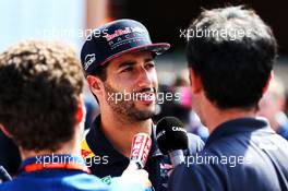 Daniel Ricciardo (AUS) Red Bull Racing with the media. 24.05.2017. Formula 1 World Championship, Rd 6, Monaco Grand Prix, Monte Carlo, Monaco, Preparation Day.