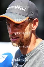 Jenson Button (GBR) McLaren. 24.05.2017. Formula 1 World Championship, Rd 6, Monaco Grand Prix, Monte Carlo, Monaco, Preparation Day.