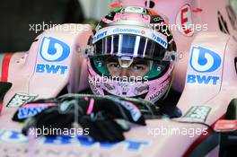 Sergio Perez (MEX) Sahara Force India F1 VJM10. 24.05.2017. Formula 1 World Championship, Rd 6, Monaco Grand Prix, Monte Carlo, Monaco, Preparation Day.