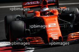 Stoffel Vandoorne (BEL) McLaren MCL32. 27.10.2017. Formula 1 World Championship, Rd 18, Mexican Grand Prix, Mexico City, Mexico, Practice Day.