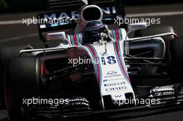 Lance Stroll (CDN) Williams FW40. 27.10.2017. Formula 1 World Championship, Rd 18, Mexican Grand Prix, Mexico City, Mexico, Practice Day.