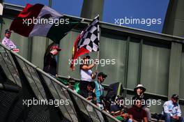 Fans in the grandstand. 27.10.2017. Formula 1 World Championship, Rd 18, Mexican Grand Prix, Mexico City, Mexico, Practice Day.