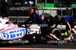 Sergio Perez (MEX) Sahara Force India F1 VJM10. 27.10.2017. Formula 1 World Championship, Rd 18, Mexican Grand Prix, Mexico City, Mexico, Practice Day.