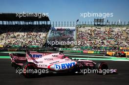 Sergio Perez (MEX) Sahara Force India F1 VJM10. 27.10.2017. Formula 1 World Championship, Rd 18, Mexican Grand Prix, Mexico City, Mexico, Practice Day.