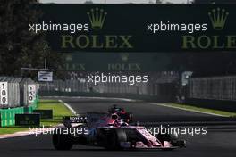 Sergio Perez (MEX) Sahara Force India F1 VJM10. 27.10.2017. Formula 1 World Championship, Rd 18, Mexican Grand Prix, Mexico City, Mexico, Practice Day.