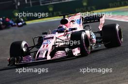 Sergio Perez (MEX) Sahara Force India F1 VJM10. 27.10.2017. Formula 1 World Championship, Rd 18, Mexican Grand Prix, Mexico City, Mexico, Practice Day.