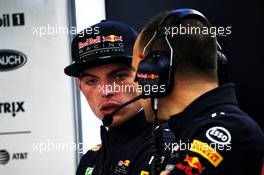 Max Verstappen (NLD) Red Bull Racing with Gianpiero Lambiase (ITA) Red Bull Racing Engineer. 27.10.2017. Formula 1 World Championship, Rd 18, Mexican Grand Prix, Mexico City, Mexico, Practice Day.