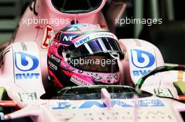 Sergio Perez (MEX) Sahara Force India F1 VJM10. 27.10.2017. Formula 1 World Championship, Rd 18, Mexican Grand Prix, Mexico City, Mexico, Practice Day.